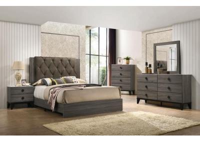 Image for Villa dark grey King 4pc Bedroom set