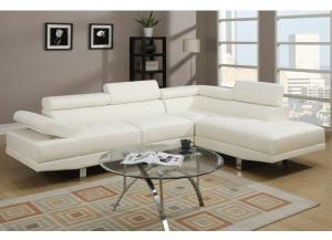 Image for 2PCS SECTIONAL SOFA WHT