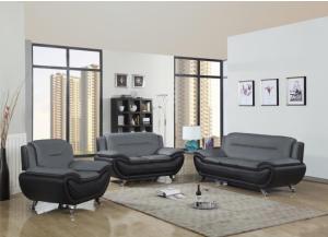 Image for Metro Gray & Black 3PC living room set 