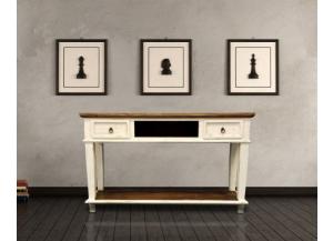 Image for Antique White Sofa Table with 2 Drawers 