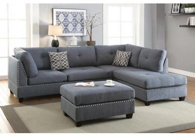 Image for REVERSIBLE 3PCS SECTIONAL GREY