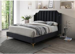 Image for Dior Queen Black platform bed