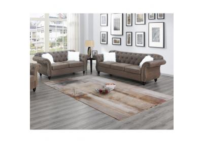 Image for 2PC SOFA & LOVE SEAT DARK COFFEE 