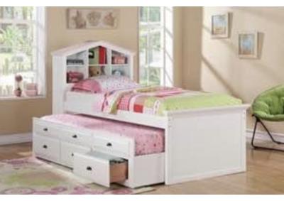 Image for TWIN BED+TRUNDLE WHT