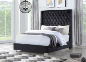 Aria Black Queen Bed