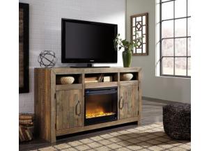 Image for Sommerford 62" TV stand with fireplace option set