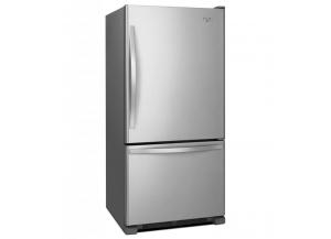 Image for Whirlpool 22.07-cu ft Bottom-Freezer Refrigerator with Ice Maker (Stainless Steel)