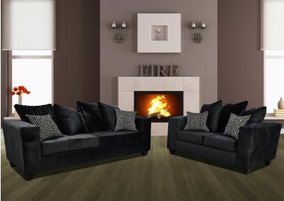 Image for Riviera Black 2pc Set