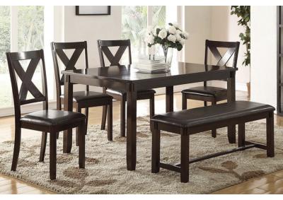 Image for 6PCS DINING TABLE SET+BENCH ESP