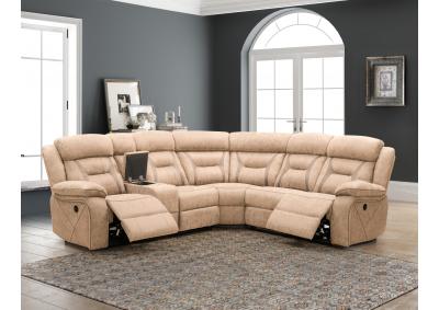 Image for Liberty Tan Dual Reclining Sectional with Console