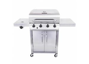 Image for Char-Broil Performance Stainless 4-Burner Liquid Propane Gas Grill with 1 Side Burner