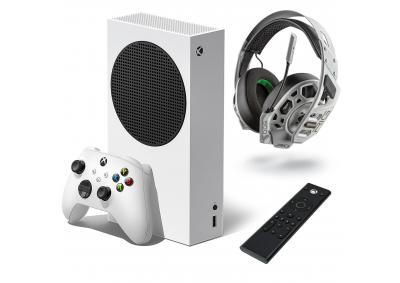 Image for Xbox Series S bundle with Rig 500 Pro EX Wired Headset and PDP Media Remote