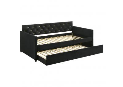 Image for Kendall Upholstered Twin Daybed with Trundle Black