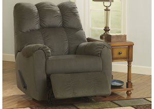 Raulo Moss Rocker Recliner with YOUR CHOICE of Chairside Table