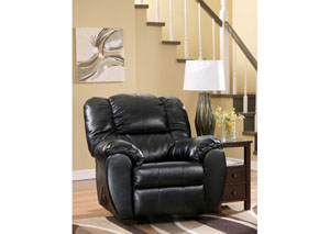 Dylan DuraBlend Onyx Rocker Recliner with YOUR CHOICE of Chairside Table