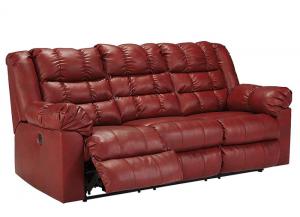 Brolayne DuraBlend Garnet Reclining Sofa