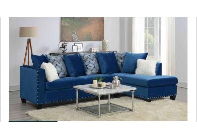 Image for Blue Chaise Sectional