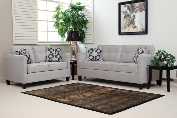 Elizabeth Silver Sofa,Hughes Furniture / Serta Upholstery