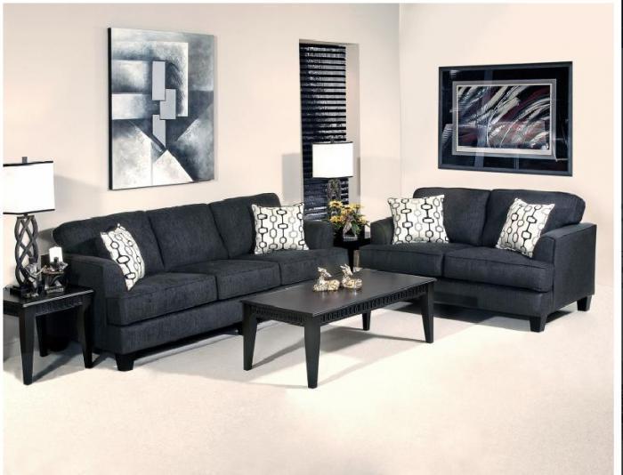 Serta Upholstery Soprano Ebony Sofa,Hughes Furniture / Serta Upholstery
