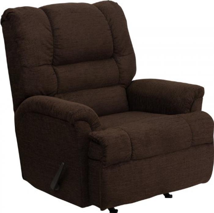 Serta Upholstery 500 Radar Brown Big Man Rocker/Recliner,Hughes Furniture / Serta Upholstery
