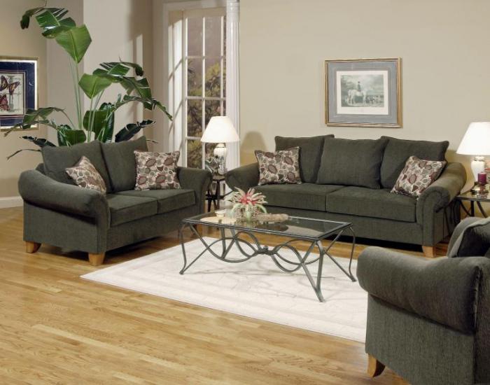 Serta Upholstry Cannon Smoke Sofa & Loveseat ,Hughes Furniture / Serta Upholstery