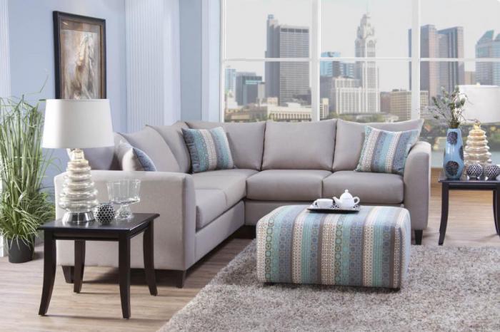 Urban Safari Sectional,Hughes Furniture / Serta Upholstery