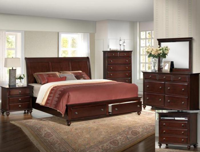 Portsmouth Storage King Bedroom Set (King Bed, Dresser/Mirror, & Chest),Crown Mark In-Store