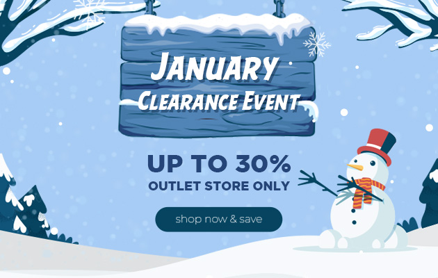 January Clearance Event up to 30%