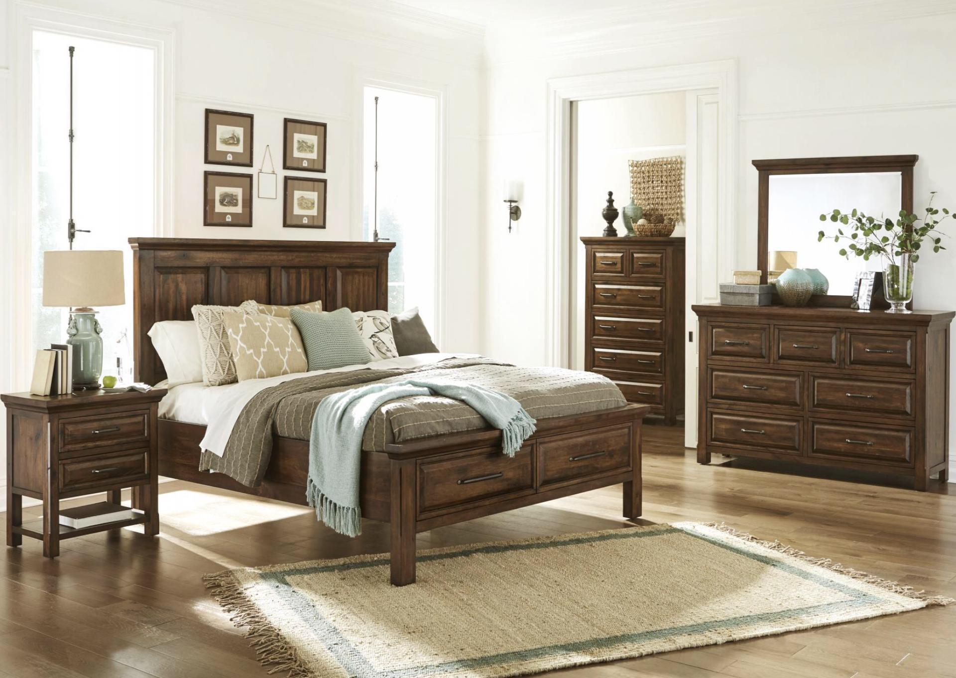 Hill Crest Queen storage bed,Napa Furniture