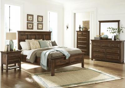 Hill Crest Cal-King storage bed