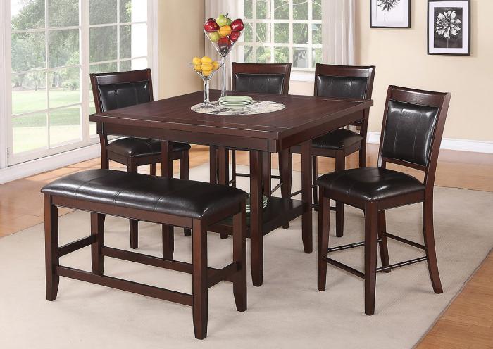 Fulton Cherry Dining Table W/4 Chairs Home Gallery Furniture Store