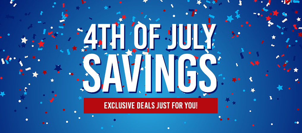 4th of July Savings Banner