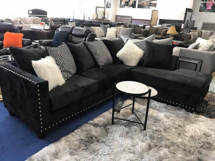  2 PC Sectional - Black,Instore