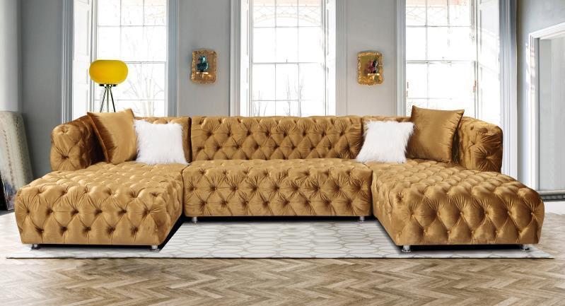 Gold Sectional,Instore