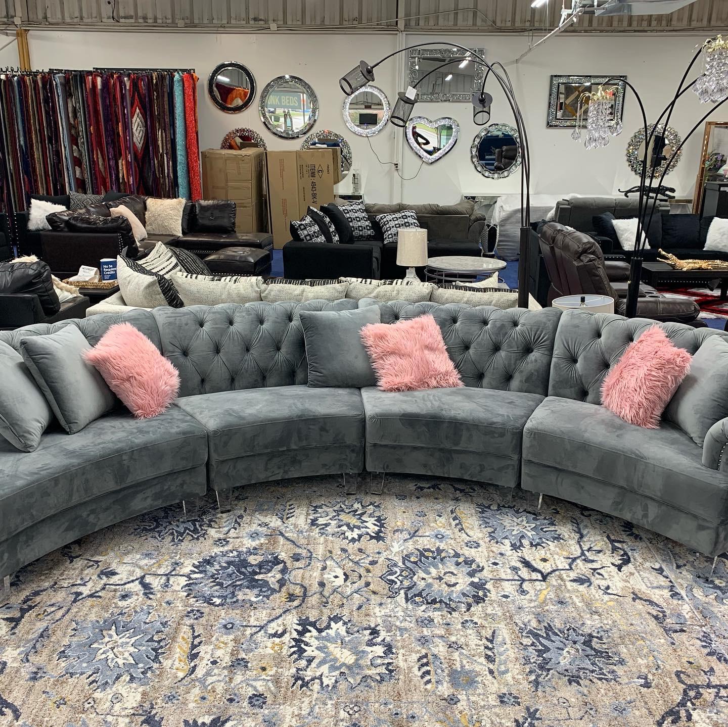 Grey Sectional,Instore