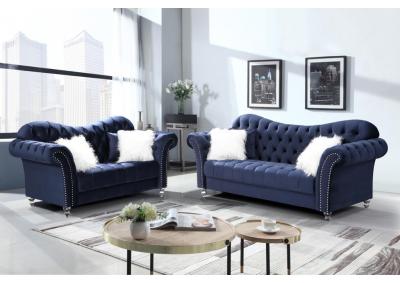 Image for Blue Sofa & Loveseat