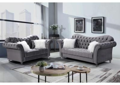 Grey Sofa & Loveseat