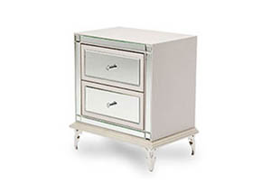 Image for Hollywood Loft "Upholstered Nightstand" Frost
