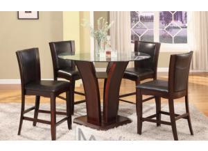 Mainline Counter table and four chairs in Espresso,Store Brand