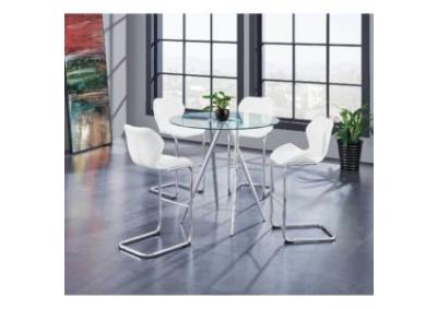 Image for Global 5 piece dining set in white