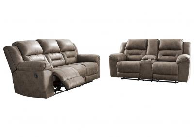 Image for Stoneland Fossil Reclining Sofa and Loveseat