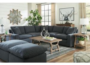 Image for Savesto Charcoal Feather-Blend 6pc Sectional