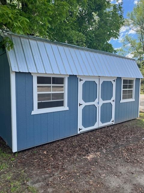 10x20 Smokey Blue Lofted Storage Shed,Old Hickory Buildings