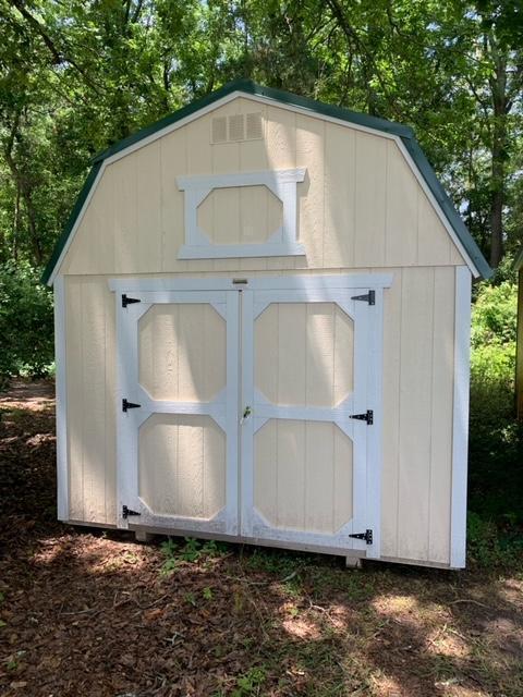 10x20 Navajo White Lofted Storage Shed,Old Hickory Buildings