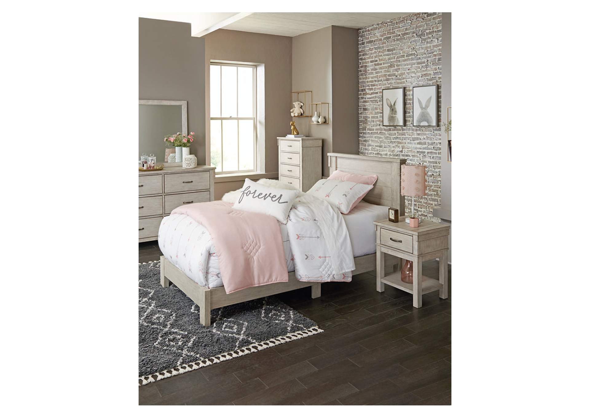 Hollentown Twin Panel Bed,In Store