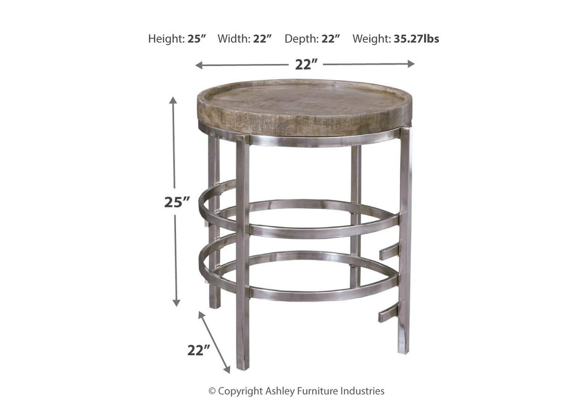 Zinelli End Table,In Store