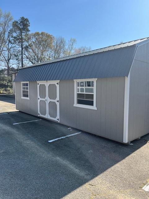 12x28 Gap Grey Lofted Storage Shed,Old Hickory Buildings