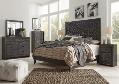 Image for Paxberry King Bed, Dresser with Mirror, and Night Stand