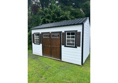 Image for 10x16 Barn White Utility Storage Shed