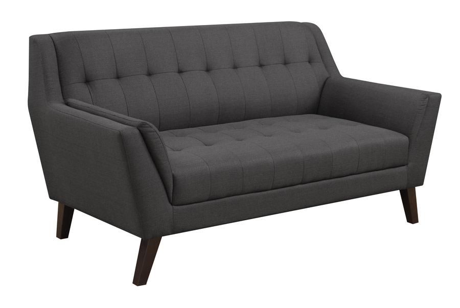 Binetti  Loveseat - Charcoal,Emerald Home Furnishings